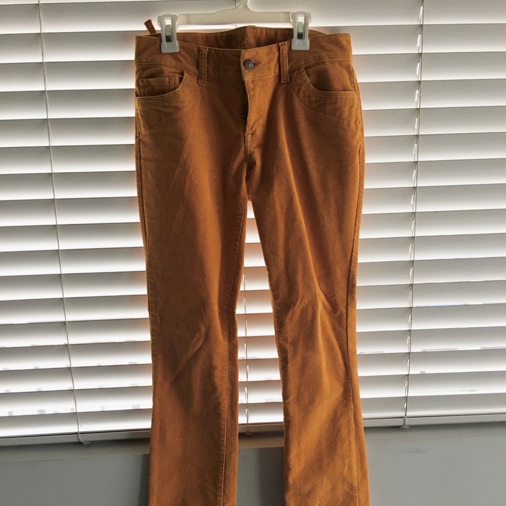 Corduroy yellow pants